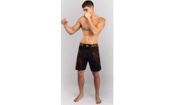Venum Quetzal Fury MMA šorti, melni/sarkani/oranži