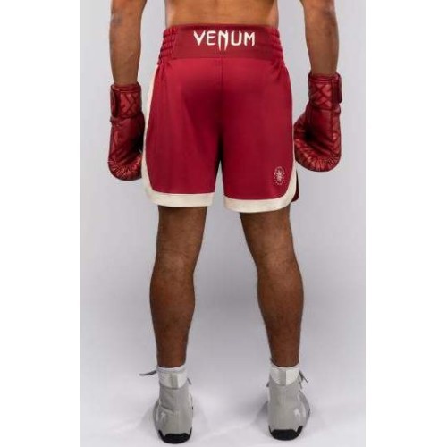 Venum Classic Boxing Shorts – Ruby Red/Ivory