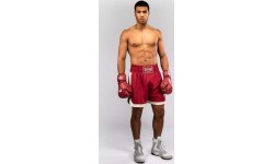 Venum Classic Boxing Shorts – Ruby Red/Ivory