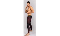 Venum Quetzal Fury legingi, melni/sarkani/oranži