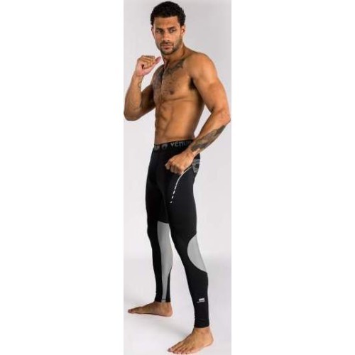 Venum Adrenaline Spats - Black/Silver Grey