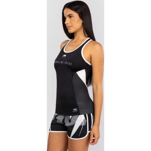 Venum Adrenaline sieviešu tanktops Dry Tech, melns/ziloņkaula