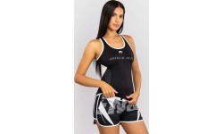 Venum Adrenaline sieviešu tanktops Dry Tech, melns/ziloņkaula