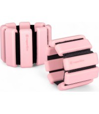 Ankle & Wrist Weights inSPORTline Brace 2 x 1 kg - Pink