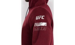 Vīriešu kapučdžemperis UFC Zenith by Venum Burgundy Authentic Fight Week
