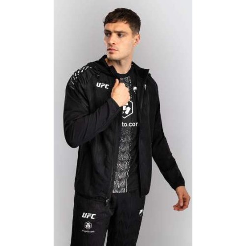 Vīriešu jaka ar kapuci UFC Zenith by Venum Black Authentic Fight Night Walkout