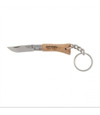 Opinel pocket knife No.2 Beech handle with key ring