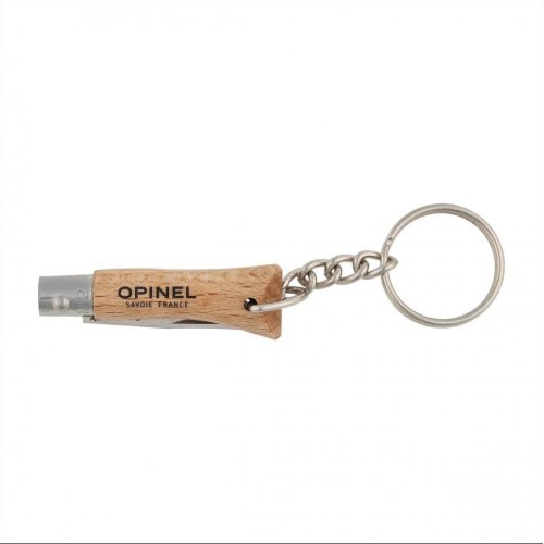 Складной нож Opinel No.2, буковая рукоять с кольцом для ключей