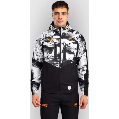 Vīriešu UFC Zenith by Venum balts Authentic Fight Week jaka ar rāvējslēdzēju