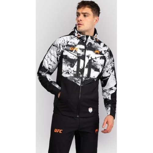 Vīriešu UFC Zenith by Venum balts Authentic Fight Week jaka ar rāvējslēdzēju