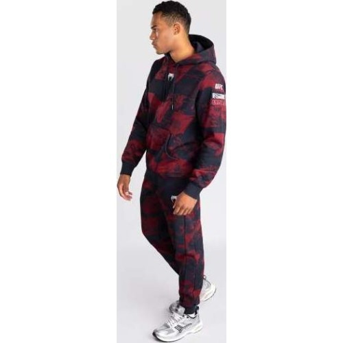 Vīriešu UFC Zenith by Venum Burgundy Authentic Fight Week kapučdžemperis