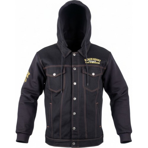 Motocikla jaka W-TEC Black Heart Reeftor - Melna