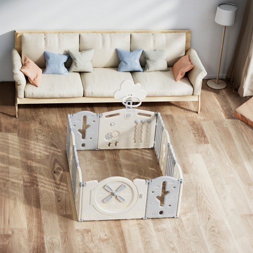 Plastmasas manēža inSPORTline Bufalino 10+2 127 x 160 x 64 cm