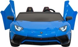 Elektromobilis Lamborghini Aventador SV STRONG, zils