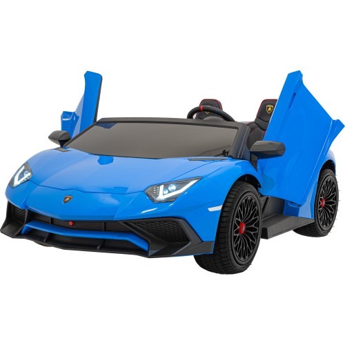 Elektromobilis Lamborghini Aventador SV STRONG, zils
