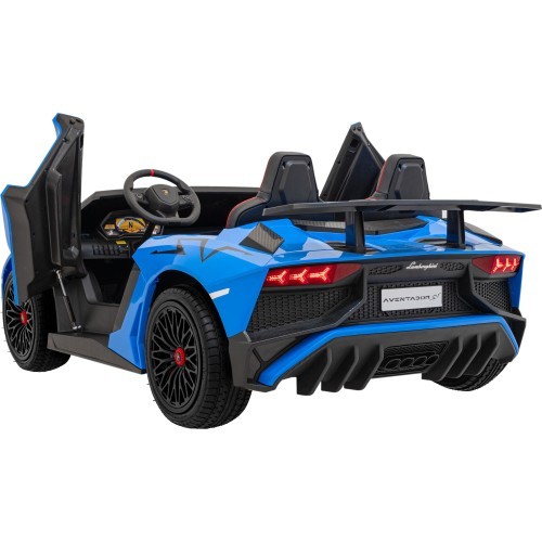 Elektromobilis Lamborghini Aventador SV STRONG, zils