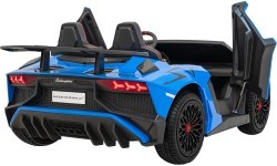 Elektromobilis Lamborghini Aventador SV STRONG, zils