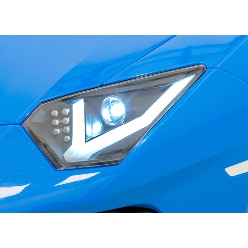 Elektromobilis Lamborghini Aventador SV STRONG, zils