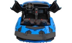 Elektromobilis Lamborghini Aventador SV STRONG, zils
