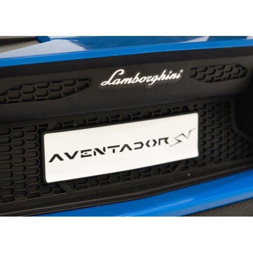 Elektromobilis Lamborghini Aventador SV STRONG, zils
