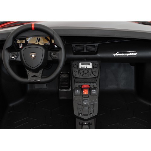 Электромобиль Lamborghini Aventador SV STRONG, красный