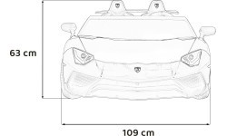 Elektromobilis Lamborghini Aventador SV STRONG, sarkans