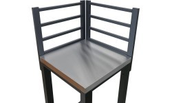 Corner module TORINO 3 for outdoor kitchen 47x47x123cm