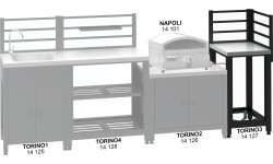 Stūra modulis TORINO 3 āra virtuvei, 47x47x123 cm