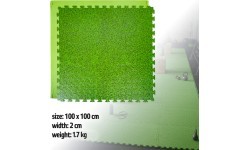 Мат-пазл татами inSPORTline Zemalpro 100 x 100 x 2 см - Рисунок травы