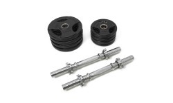 Regulējamu hanteļu komplekts Newton Fitness, gumijots, 2 x 10 kg