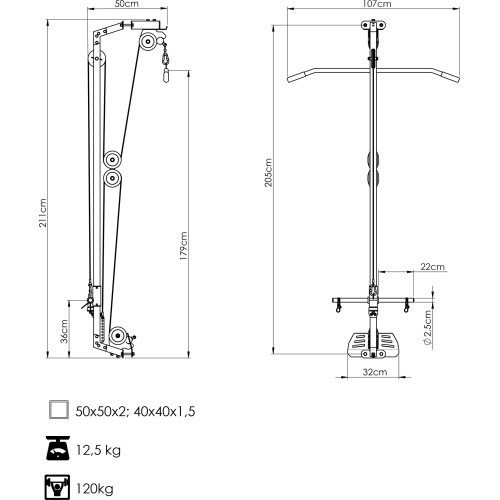 Силовая рама MS-W107 2.0 Marbo Sport