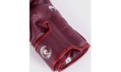 Venum Elite Boxing Gloves - Burgundy/Gold