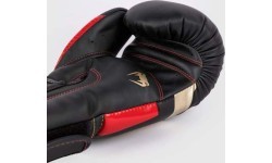 Venum Elite Boxing Gloves - Black/Gold/Red