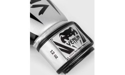 Venum Elite Boxing Gloves - Silver/Black
