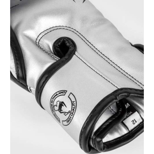Venum Elite Boxing Gloves - Silver/Black