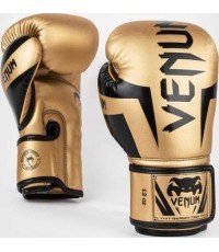Venum Elite Boxing Gloves - Gold/Black