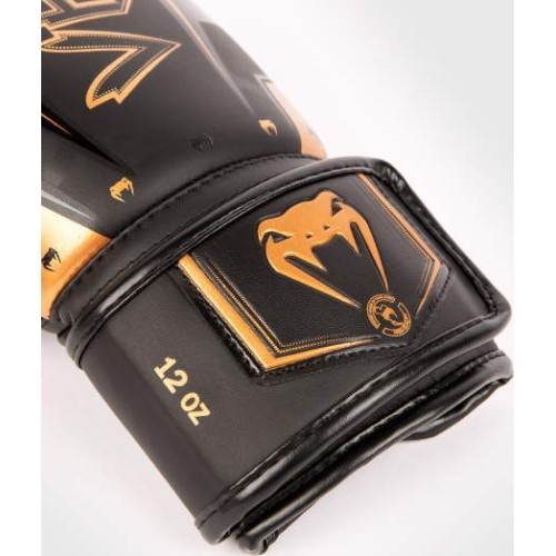Venum Elite Evo Boxing Gloves - Black/Bronze