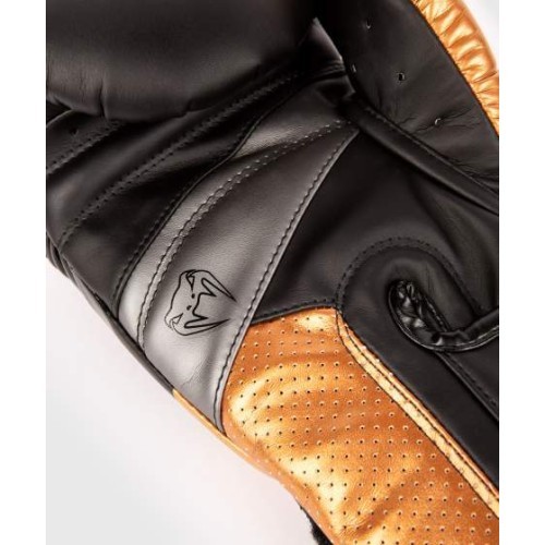 Боксёрские перчатки Venum Elite Evo, чёрные/бронзовые