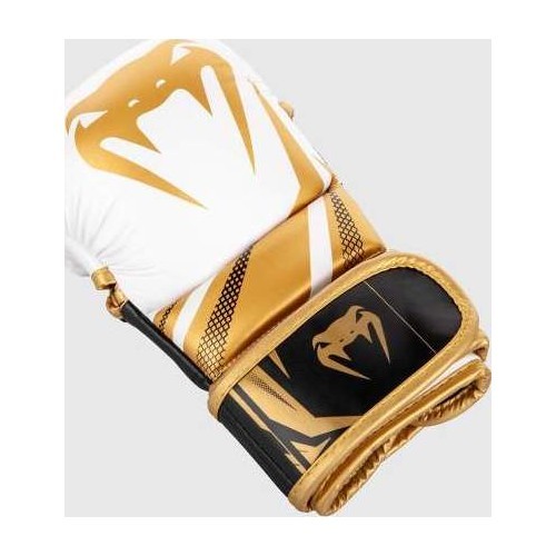 Перчатки для MMA Venum Challenger 3.0 – белые/чёрные/золотые