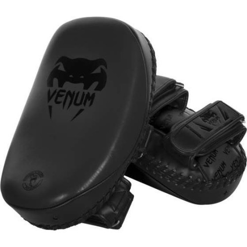 Лапы боксёрские Venum Light (пара), матовый чёрный