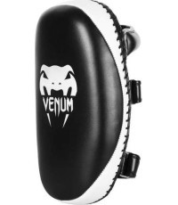 Ударные лапы Venum Light, кожа Skintex, чёрный/лёд, один размер