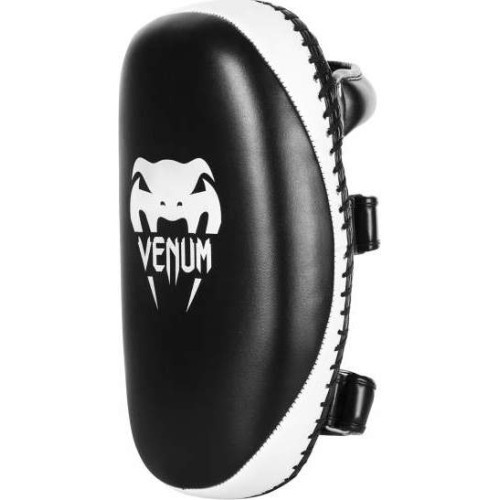 Ударные лапы Venum Light, кожа Skintex, чёрный/лёд, один размер