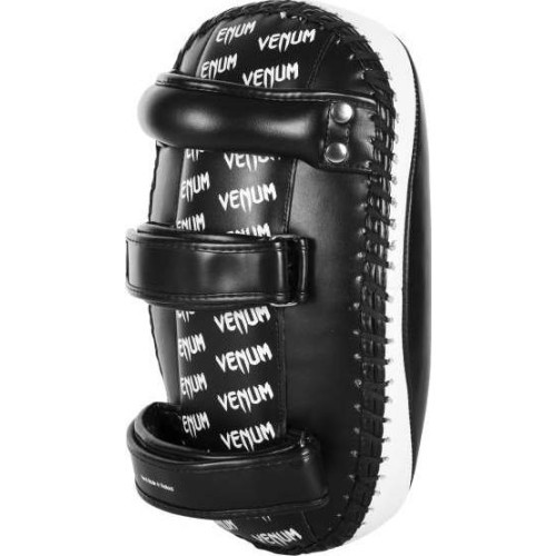 Ударные лапы Venum Light, кожа Skintex, чёрный/лёд, один размер