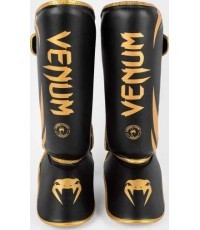 Venum Challenger Standup Shin Guards - Black/Gold
