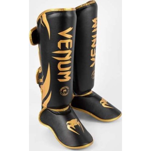 Защита голени Venum Challenger Standup, черная/золотая