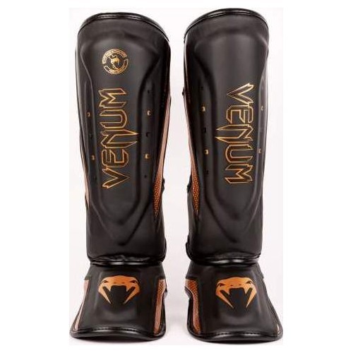 Venum Elite Evo Shinguards - Black/Bronze