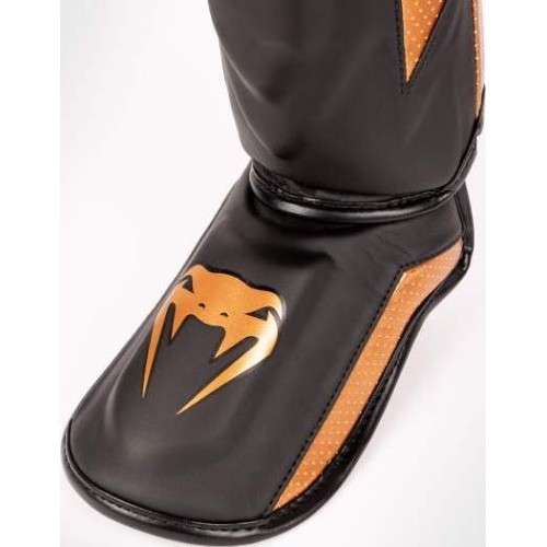 Venum Elite Evo Shinguards - Black/Bronze