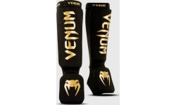 Защита голени Venum Kontact, чёрно-золотая