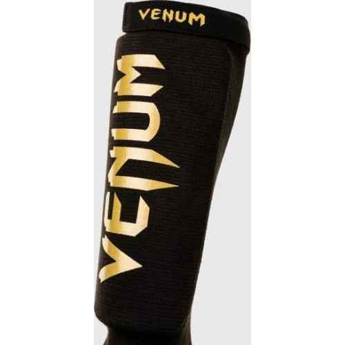 Защита голени Venum Kontact, чёрно-золотая