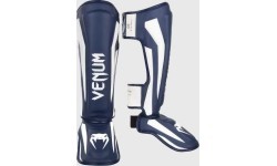 Apakšstilbu aizsargi Venum Elite Standup - White/Navy Blue